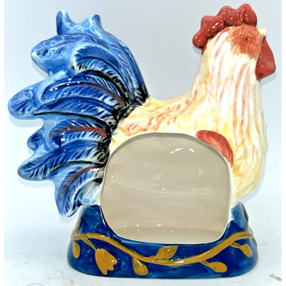 Cracker‎ Barrel Ceramic Rooster Sponge Small Bar of Soap Holder Kitchen